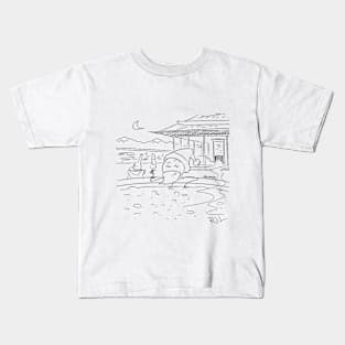 Santa Hot Tub Kids T-Shirt